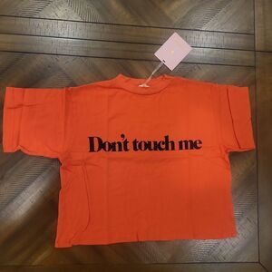 NWT! Daydream Nation x Dolls Kill "Don't Touch Me" Cropped Tee XS